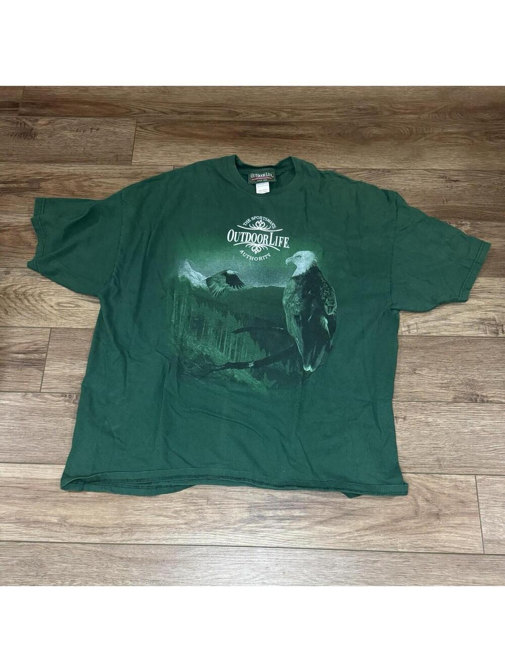 Vintage Y2k 90s Eagle Nature Shirt Outdoor Life 2XL